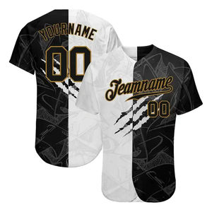 Por encargo usted propio diseño al por mayor Oem sublimación Plain Blank Baseball Jersey camiseta personalizada béisbol Jersey - Product Image 3
