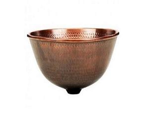 Fregadero martillado de cobre de diseño antiguo de forma redonda, fregadero de cobre sólido de tamaño personalizado para uso en hoteles y restaurantes - Product Image 1