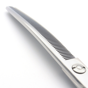 Ciseaux professionnels pour animaux de compagnie à main droite 7.0 pouces Pet chien chat courbé amincissement coupe droite ciseaux - Product Image 2