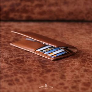Portefeuille long en cuir fait main de qualité supérieure pour hommes Djoen Leather Executive Series Cuir pleine fleur fait à la main d'Indonésie - Product Image 5