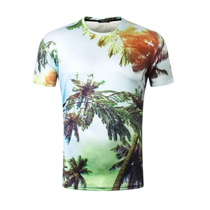 Gráficos personalizados de alta definición Camiseta de sublimación personalizada para hombres Material de secado rápido resistente a la decoloración Servicio OEM suministrado - Product Image 1