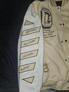 Chaqueta con letras de gran tamaño de alta calidad para hombre, algodón, lana, secado rápido, transpirable, invierno, cuello levantado, forro de lana, servicio OEM - Product Image 2