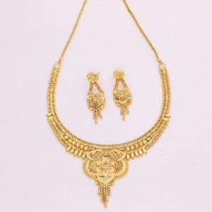 Collares de formación chapados en oro, joyería de oro de boda, joyería tradicional para mujer, cobre y latón, chapado en oro laminado - Product Image 2