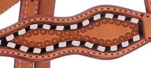 Cabecera occidental personalizada de ecuestre de cuero de caballo tallado a mano de primera calidad con logotipo personalizado para montar - Product Image 5