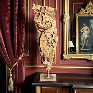 Support en bois sculpté pour connecteurs et supports d'étagères - Product Image 2