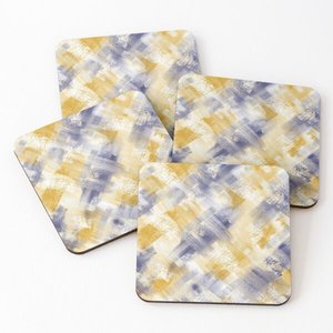 Hot Sale Acacia <b>Wood</b> Printed <b>Tea</b> Serving Coasters <b>Set</b> 4 Piece Kitchen Accessories with Tissue Box Coasters Mats 906 - Product Image 4