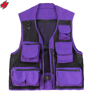 2025 Men's Mesh Fishing <b>Vest</b> Photography Work Multi-Pockets Outdoors Journalist's <b>Vest</b> <b>Slim</b> Fit Mesh Lining - Product Image 5