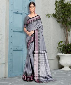 Bollywood Style Nouvelle Arrivée Dernier Designer Banarasi Coton Doux Soie Saree pour Femme Indienne par Vêtements Ethniques Robe Ethnique - Product Image 5