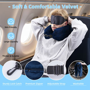 Stuffable <b>Pillow</b> for Travel with a Neck <b>Pillow</b> That Doubles As Extra Luggage, Pack Lighter, and Stay Comfortable No Latex - Product Image 5
