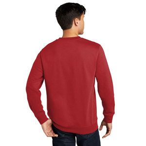 Relaxed Fit acanalado cuello redondo algodón poliéster polar acanalado puños y dobladillo sudadera térmica - Product Image 5