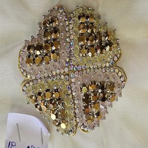 Designer Embroidered Patches in Terry <b>Fabric</b> (<b>Viscose</b>/<b>Polyester</b>) Oilproof Nonwoven Technique for Apparel-Coat/Jacket - Product Image 1