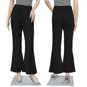 Pantalón de punto de mujer de cintura baja de calidad Premium cómodo indio negro para usar durante todo el día Bottoms disponibles para la venta de moda último - Product Image 6