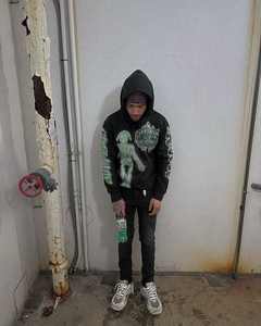 ชุดวอร์มมีฮู้ดแบบรูดซิปมีฮู้ดสำหรับผู้ชายชุดวอร์มพิมพ์ลายพัฟชุดวอร์มฮิปฮอป - Product Image 5