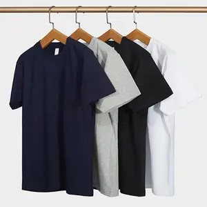 T-Shirt 100% in cotone personalizzato per gli uomini rendono la tua dimensione del Logo Design per gli uomini e le donne davanti dietro entrambi i lati T-Shirt personalizzata