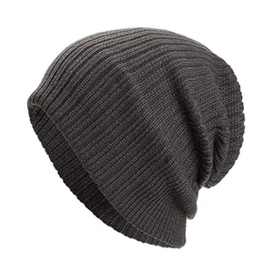 Gorros bordados personalizados a rayas para hombres y mujeres, gorros de calavera de invierno de calidad del fabricante - Product Image 6