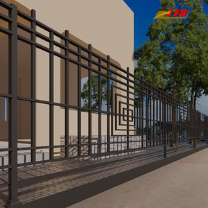 Panneau de jardin en fer avec fournitures de clôture bon marché pour la cour de la maison et les espaces extérieurs avec des conceptions de porte de clôture murale modernes - Product Image 1