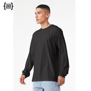 Bella แคนวาส Unisex เสื้อยืดแขนยาว CVC เสื้อยืดสีเทา - Product Image 4