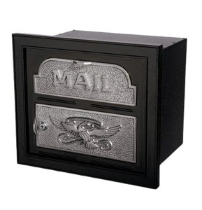 Shiny Polished <b>Outdoor</b> Decor House Door Mount Locking Drop <b>Box</b> Mailbox for Rent Payments Mail Keys Cash and Checks - Product Image 3