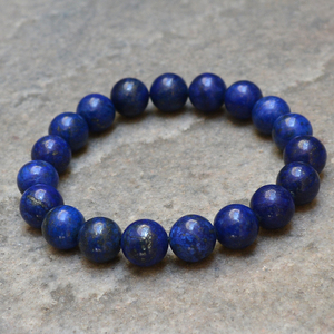 Lapis Lazuli ลูกปัดหินธรรมชาติกำไลข้อมือสีฟ้าพลังงานแร่คริสตัลดิบเครื่องประดับหรูหรา - Product Image 6