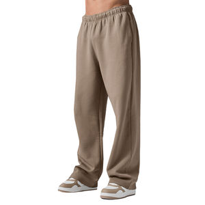 Pantalon de jogging décontracté surdimensionné en coton 100% de haute qualité avec logo personnalisé, respirant, à séchage rapide, pour la salle de sport, l'athlétisme et la course à pied - Product Image 2