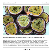 Iqf Bevroren Passievrucht Puree Kubus Met Zaden Natuurlijke Zoete Smaak-18c Opslag Van Vietnam