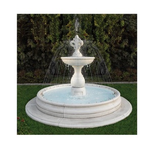 Elegante fuente de jardín de mármol de lujo con diseño escalonado para Villa Patio Paisajismo Resort Entrada Decoración al aire libre - Product Image 4