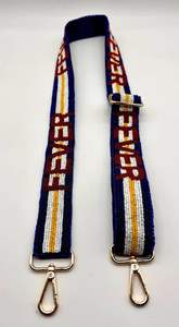 Handmade Beautiful Beaded Embroidery RIDE'EM <b>COWBOYS</b> Handbag Strap <b>Belt</b> With Adjustable Strap Premium Design By Hiba Enterprises - Product Image 6