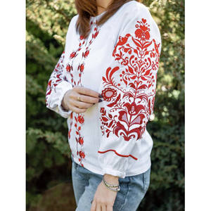 Femmes grande taille traditionnel musulman ukrainien Blouses manches élastiques réglables exquis glands faits à la main vêtements pour femmes - Product Image 3