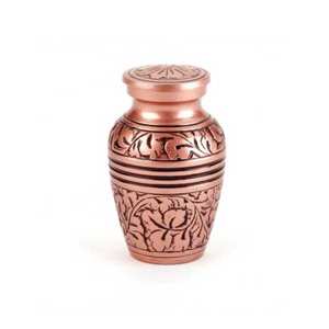 Handmade Metal Adult Cremation Urn For Human Ashes Funeral Accessories Brass Urn Cremation Indian Manufacture With Top Quality - Product Image 1