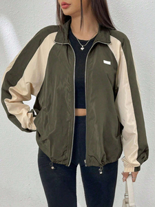 Chaqueta cortavientos transpirable impermeable de tendencia para mujer Clima frío con perlas y Personalización completa - Product Image 5