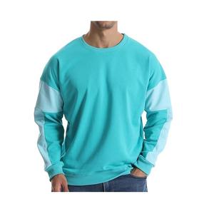 Oversized Heavy Cotton Knitted Fleece <b>Men's</b> Sweatshirt 100% Cotton <b>Long</b> Sleeves Casual Warm Anti-Wrinkle <b>Lined</b> - Product Image 3