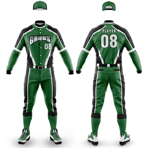Conjunto de uniformes de béisbol personalizados para jóvenes y adultos, Jersey ligero transpirable y pantalones duraderos impresos para equipos deportivos - Product Image 5