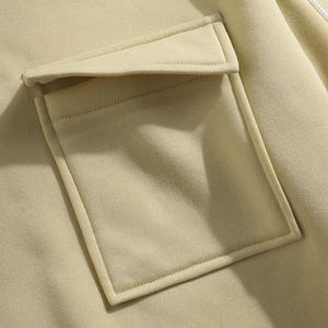 Sudadera con capucha única de 14 Oz mezcla pesada para hombre con bolsillos personalizados al por mayor Jersey de algodón pesado - Product Image 4