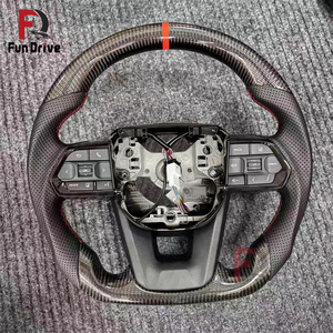 Volant universel en fibre de carbone LED Gr Sport pour Toyota <span class=keywords><strong>Aqua</strong></span> Wigo Vellfire Anh20 Gr300 LC200 Vellfire Sienna Venza RAV4 - Product Image 4