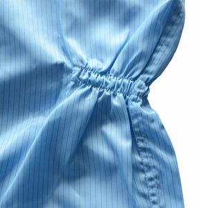 2025 personnalisé de qualité supérieure tissu sans poussière 5mm bande antistatique fendu blouse ESD vêtements de travail de sécurité pour salle blanche de laboratoire - Product Image 5