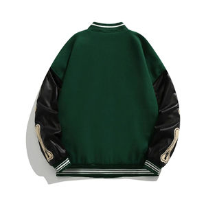 Meilleure qualité Letterman Varsity Vestes Corps en laine Manches en cuir véritable Vêtements d'hiver Vestes universitaires - Product Image 3