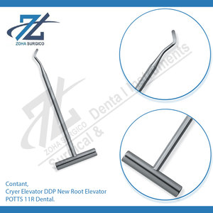 Élévateurs dentaires Cryer DDP New Root POTTS 11R, ensemble de 3 pièces en acier inoxydable, manuel, certifié CE, instruments dentaires - Product Image 3