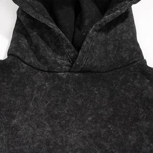 Sweat à capuche en coton polaire vintage surdimensionné de haute qualité 400gsm surdimensionné pour hommes - Product Image 4