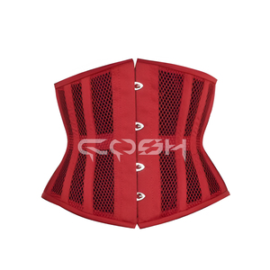 Underbust Steelboned Sexy Women Waist Training Black Mesh Corset - Product Image 3