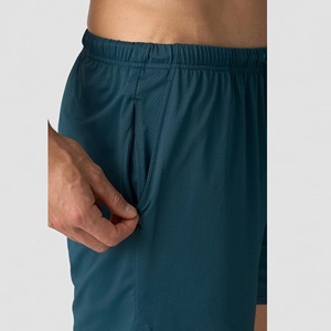 Pantalones Cortos Deportivos Casuales de Verano para Hombre, Oxford, Cintura Elástica Media, Ajuste Holgado, Color Sólido, Secado Rápido, Transpirables, Cierre de Cremallera, Largo hasta la Rodilla, Talla XL - Product Image 4