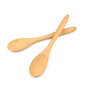 Vente en gros de cuillère en bois de style japonais poli miroir gravé de qualité supérieure cuillère à thé en hêtre cuillère de service de cuisine par Crescent Crafts - Product Image 3