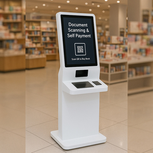 21.5'' Queuing Kiosk All in One <strong>Tablet</strong> <strong>PC</strong> Floor Standing Indoor Digital Signage Advertising Display LCD Screen OEM - Product Image 1