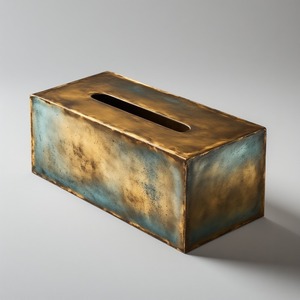 Caja de Pañuelos Metálica Minimalista de Lujo, Color/Tamaño/Forma Personalizables, Hecha a Mano para Diseñadores que Buscan una Simplicidad Elegante y Duradera - Product Image 2