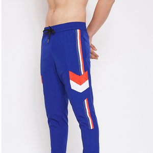 Men's Casual Fashion Trousers High Quality Jogging Trousers with <b>Elastic</b> Band New Style Solid Color <b>Lace</b> Decoration Wholesale - Product Image 3