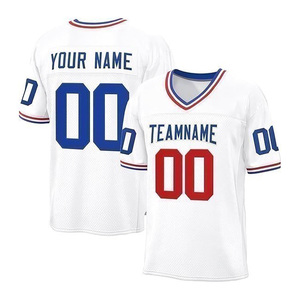 Maillot de football américain en gros de haute qualité 100 % polyester 250 g/m² respirant anti-humidité design personnalisable manches courtes - Product Image 6