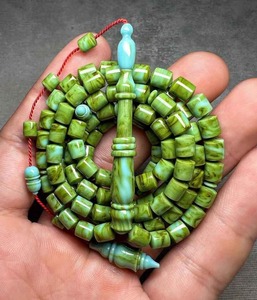 Tasbih islamique indien, chapelet en résine, perles de prière écologiques, couleur et forme personnalisées, turquoise naturel, fabricant mondial - Product Image 4