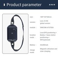 Localizar Ganado Extraviado Localizador GPS 4G Cguard Collar Resistente Gran Batería para Vacas y Ovejas Granja