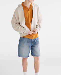 T-shirt à manches mi-longues coupe ajustée pour homme 100% coton Tenue décontractée d'été boutonnée pour polo Design Vente en gros - Product Image 4