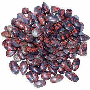 Vente en gros de pierres précieuses naturelles en vrac d'obsidienne d'arachide de qualité supérieure faites à la main de haute qualité cabochon d'obsidienne d'arachide pour bijoux - Product Image 4