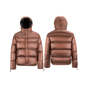 Chaqueta de burbuja con logotipo personalizado, diseño abierto con cremallera, manga completa de alta calidad con capucha - Product Image 3